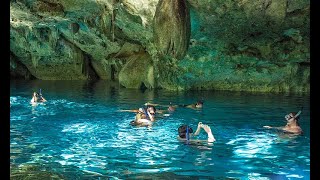 Cenote Dos Ojos ¿Como llegar ¿Cuanto cuesta  Cancún para gente común [upl. by Ennaitak]