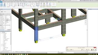 Updating Revit model from Robot Model after designRevit to Robot BIM [upl. by Aiuqenehs234]