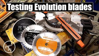 Testing Evolution blades on R255SMS sliding mitre saw  are they any good [upl. by Yob]