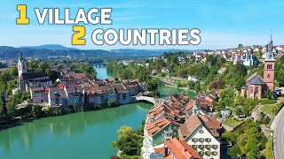 LAUFENBURG 1 Village 2 Countries Between SWITZERLAND and GERMANY Travel Guide [upl. by Ailama]