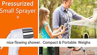 KEDSUM Portable Camping Shower  Camping Shower Pump with Dual Detachable USB Rechargeable Batteries [upl. by Paymar]