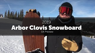 2019 Arbor Clovis Snowboard  Preview [upl. by Haldas]