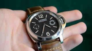 Watch Review Panerai Luminor Marina PAM00590 [upl. by Culbertson]