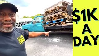 How to Resell Used Pallets for Profit 1000 a DAY Flipping Pallets w Simplest Biz Course Student [upl. by Maite]