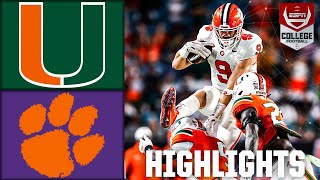 Clemson Tigers vs Miami Hurricanes  Full Game Highlights [upl. by Lindner660]