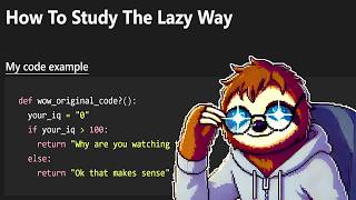 How To Study Programming The Lazy Way [upl. by Matthus]