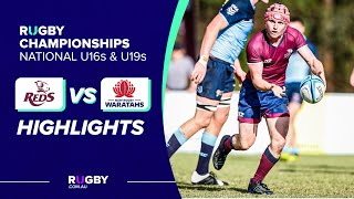 U19s Queensland Reds v NSW Waratahs Highlights  National Rugby Championship Round 1 [upl. by Elfrida]