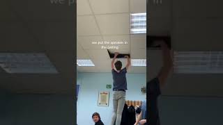 BEST PRANK 🤣‼️prank teacher reaction school students bluetoothspeaker popular [upl. by Kostival]