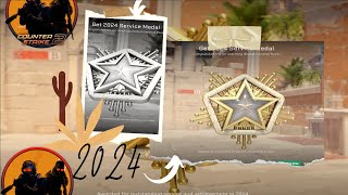 Level Up In Cs2 Unlock Service Medals In 2024 [upl. by Thayer]