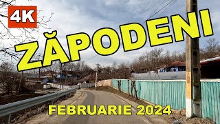 Satul Zapodeni dupa 35 de ani de democratie februarie 2024 video 4K [upl. by Auqeenwahs]