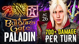 BG3  The Strongest PALDIN BUILD  SOLO Honour mode viable  700 Damage per turn  Baldurs Gate [upl. by Nahor586]