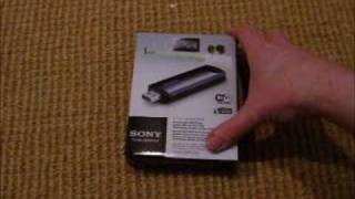 Sony UWABR100 Wireless LAN Adapter Unboxing [upl. by Osrick352]