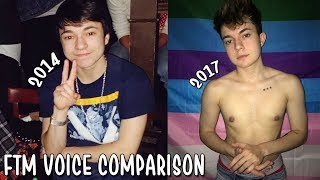 FTM VOICE COMPARISON 4 YEARS ON T [upl. by Inej]