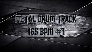 HeavyThrash Metal Drum Track 165 BPM HQHD  Preset 20 [upl. by Hanson452]