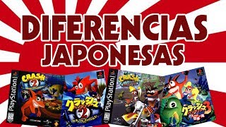 DIFERENCIAS JAPONESAS │ Crash 2  Cortex Strikes Back  Crash 3  Warped  Manu [upl. by Sakiv]