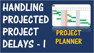 Project Planner Advanced Excel Template  Handling Projected Delays [upl. by Aizirk180]