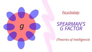 Spearman two factor theory Spearmans g factor  Theory of intelligence  in UrduHindi [upl. by Aivek423]