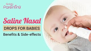 Nasal Saline Drops for Babies  How to Give amp Right Dose [upl. by Chip]