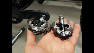 Brand new XTR M9100 pedals vs XTR M9000  first look [upl. by Upton]