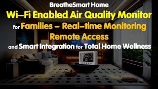 WiFi Enabled Air Quality Monitor for Families  Realtime Monitoring Remote Access Home Wellness [upl. by Lawford]