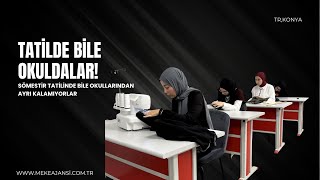 Sömestir tatilinde bile okullarından ayrı kalamıyorlar [upl. by Ellenej]