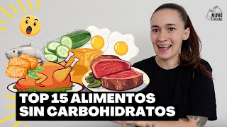 🤯TOP 15 ALIMENTOS CON 0G DE CARBS  MEJORES ALIMENTOS PARA KETO Y PERDIDA DE PESO  Manu Echeverri [upl. by Nanreh]