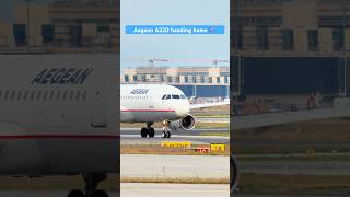 Aegean Airlines A320 Departure [upl. by Tearle]