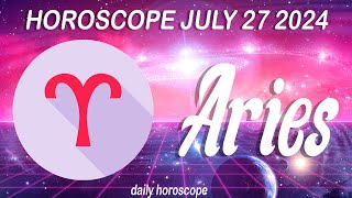 Aries 🔮 💫 DAILY HOROSCOPE TODAY  July 27 2024 ♈️ ❤️ 🌞 Aries LOVE HOROSCOPE ✅ 💫 ⭐️ [upl. by Leid]