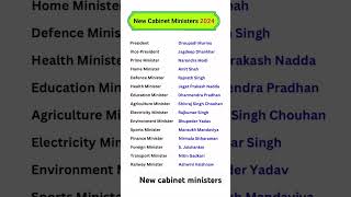 list of new cabinet ministers 2024 [upl. by Sieracki]