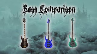 Bass Comparison  Spector Euro vs Ibanez BTB multiscale vs Solar [upl. by Afinom]