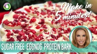 Eggnog Protein Bark  Protein Treats By Nutracelle [upl. by Ik]