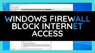 Windows Firewall  Block or Disable Internet Access of Any Application  Program Windows 10 or 7 [upl. by Cesya542]