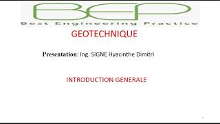 Introduction à la géotechnique [upl. by Ennaylil]