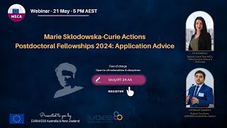 2024 Application Advice for Marie SklodowskaCurie Actions Postdoctoral Fellowships [upl. by Accber]