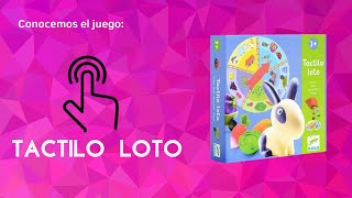 Tactilo loto  Juego sensorial  juegos de mesa  Djeco [upl. by Nwavahs]