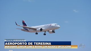 Moradores contam rotina nos arredores do aeroporto de Teresina [upl. by Ahsrat508]