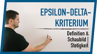 EpsilonDeltaKriterium Definition amp Schaubild  Stetigkeit  Mathe by Daniel Jung [upl. by Domenech]