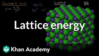 Lattice energy  Molecular and ionic compound structure and properties  AP Chemistry  Khan Academy [upl. by Sussna812]