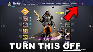 10 Destiny 2 Settings You Need To Turn Off Now [upl. by Dyanne]