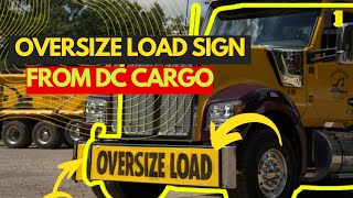 Maximize Safety and Compliance with Banner OVERSIZE LOAD Signs for Trucks [upl. by Koslo]