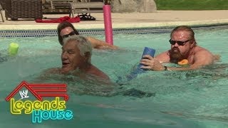 The Legends hit the pool WWE Legends House May 15 2014 [upl. by Hannah161]