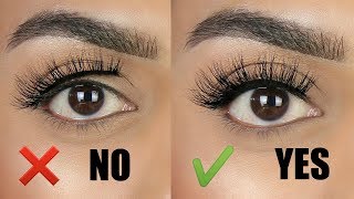 How to easily apply lashes with a THICK lash band  Tips amp tricks for beginners [upl. by Aneekal984]