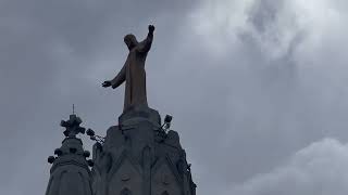 Tibidabo Spain Barcelona city camera and drone view spain spaintravel barcelona city youtube [upl. by Jochebed]