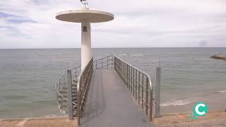 Instalado un acceso a la escalera de caracol de Santa María del Mar [upl. by Guildroy275]