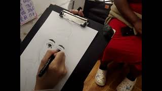 Chinese Artist Drawing Africans [upl. by Polky]