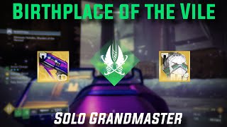 Solo GM Birthplace of the Vile Strand Titan w Sweet Business Destiny 2 [upl. by Sherurd]