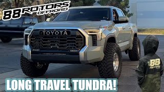 2023 Toyota Tundra Baja Kits Long Travel Prerunner 3 Kit on King Shocks [upl. by Ahsilek662]