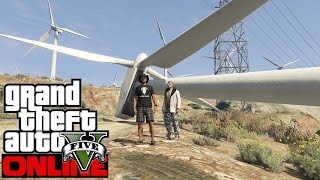 GTA 5 Online Como Tumbar Turbinas Eólicas [upl. by Woodson]