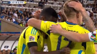 Alexander Isak Goal Azerbaijan vs Sweden 02 All Goals and Extended Highlights [upl. by Gherlein210]