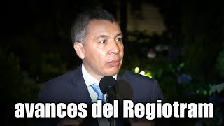 🛑🎥Declaración del Ministro de Transporte William Camargo Triana sobre los avances del Regiotram👇👇 [upl. by Neruat]